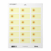 Zomer. Geel en oranje. Etiket (Full Sheet)