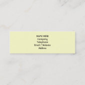 Zomer. Geel en oranje. Mini Visitekaartje (Achterkant)