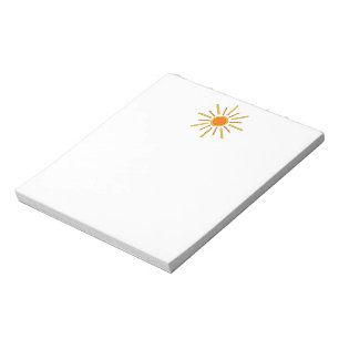 Zomer. Geel en oranje. Notitieblok