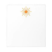 Zomer. Geel en oranje. Notitieblok (Voorkant)