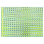 Zomer Geel en Seafoam Blauw Citroen Fruit Gestreep Tafelkleed (Voorkant (Horizontaal))