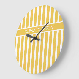 Zomer Geel Gestreepte Naam Grote Klok
