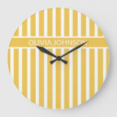 Zomer Geel Gestreepte  Naam Grote Klok (Voorkant)