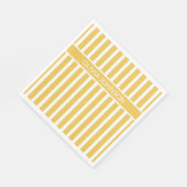 Zomer Geel Gestreepte  Naam Servet (Hoek)