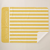 Zomer Geel Gestreepte  Naam Sherpa Deken (Voorkant (horizontaal))