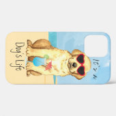 Zomer Geel Lab Hoesje-Mate iPhone Case (Achterkant (horizontaal))