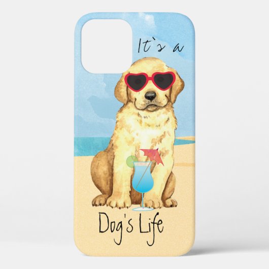 Zomer Geel Lab Hoesje-Mate iPhone Case (Achterkant)