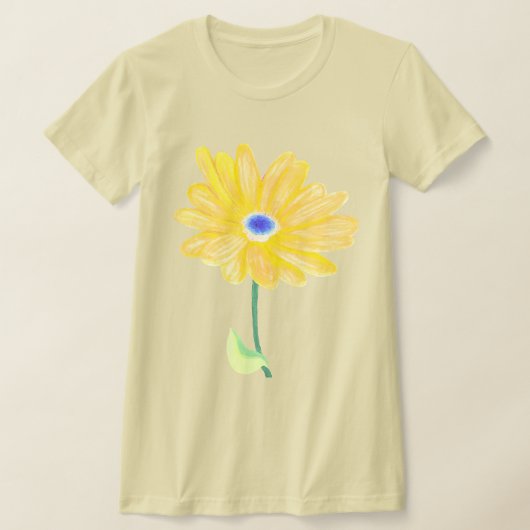 Zomer Gele Bloem T-shirt (Laagn)