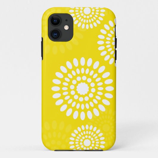 Zomer gele bloemen iPhone 5 Hoesje (Achterkant)
