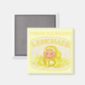 Zomer gele limonade magneet (Voorkant / Achterkant)