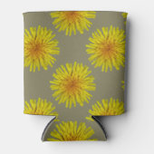 Zomer Gele Paardebloem Bloem op elke kleur Blikjeskoeler (Voorkant)