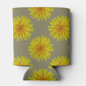 Zomer Gele Paardebloem Bloem op elke kleur Blikjeskoeler (Achterkant)