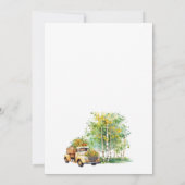 Zomer Gele Schuur Bruiloft Uitnodiging (Achterkant)