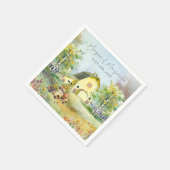 Zomer Gele Schuur Cocktail servet (Hoek)