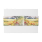 Zomer Gele Schuur Uitnodiging Buikband Uitnodigingen Wikkel (Achterkant Voorbeeld)