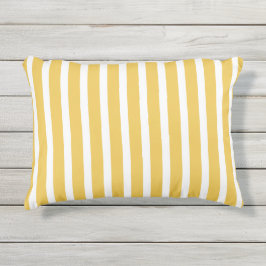 Zomer gele strepen Modern Buitenkussen