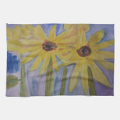 Zomer Gele Zonnebloemen Theedoek (Horizontaal)