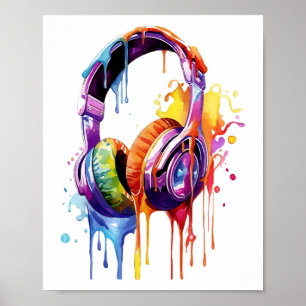 Zomer geluidsgolven poster