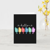 Zomer Gelukkige Laatste Dag School Leraar Leerling Kaart (Gele Bloem)