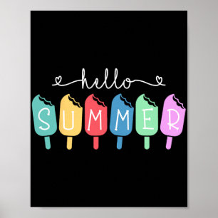 Zomer Gelukkige Laatste Schooldag Leraar Leerling Poster