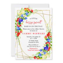 Zomer gemengde bessen baby shower