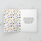 Zomer Gemengde Bessen Gelukkige Moederdag Kaart (Binnen)