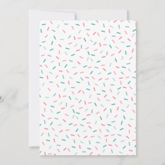 Zomer Gender Reveal Party Kaart (Achterkant)