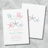 Zomer Gender Reveal Party Kaart