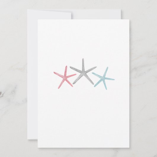 Zomer Gender Reveal Party Kaart (Achterkant)