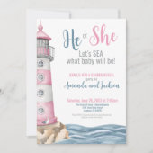 Zomer Gender Reveal Party Kaart (Voorkant)