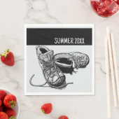 Zomer gepersonaliseerde camping picknick servet (Insitu)