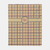 Zomer geruite fleece deken (Voorkant)