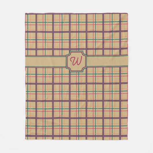 Zomer geruite fleece deken (Voorkant)