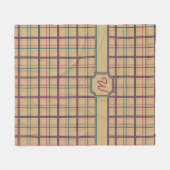 Zomer geruite fleece deken (Voorkant (Horizontaal))