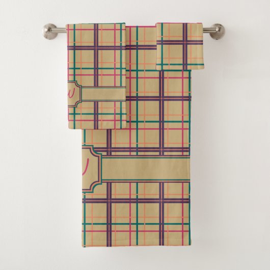 Zomer geruite handdoek set (Insitu)