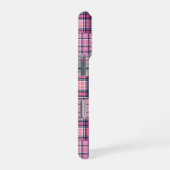 Zomer geruite roze Madras patchwork iPhone Hoesje (Rechterkant)