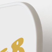 Zomer Gezegde Retro Beach Iced Coffee Zonsondergan Pickleball Paddle (Links Detail)