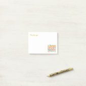 Zomer Gezegde Retro Beach Iced Coffee Zonsondergan Post-it® Notes (Op bureau)