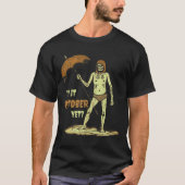Zomer Ghoul Skelet op het strand T-shirt (Voorkant)