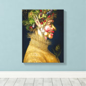 Zomer | Giuseppe Arcimboldo | Canvas Afdruk (Insitu (Houten vloer))