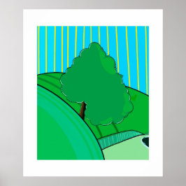 Zomer Glow – Minimalistische Seizoensposter van Sk Poster