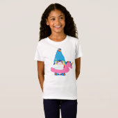 Zomer Gnome in Unicorn Beach Ring T-shirt (Voorkant volledig)