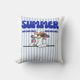 Zomer Goede Vibes Alleen Gans Streep Kunst Kussen