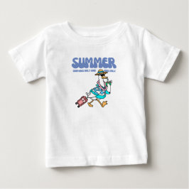 Zomer Goede Vibes Eend Vakantie Kunst