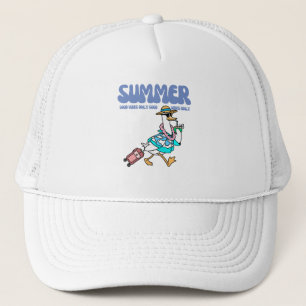 Zomer Goede Vibes Eend Vakantie Kunst Trucker Pet