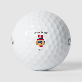 Zomer Golf 'Pawty In The USA' Vierde Juli Huisdier Golfballen