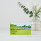 Zomer Golf Thema Visitekaartje (Staand voorkant)