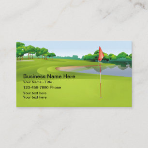 Zomer Golf Thema Visitekaartje