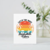 Zomer Golven Vangen Briefkaart (Staand voorkant)