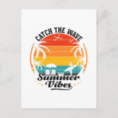 Zomer Golven Vangen Briefkaart (Voorkant)